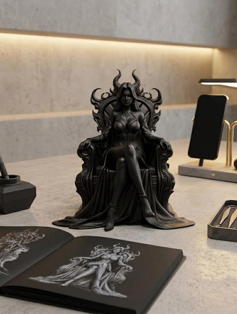 Demon Queen Throne Figurine