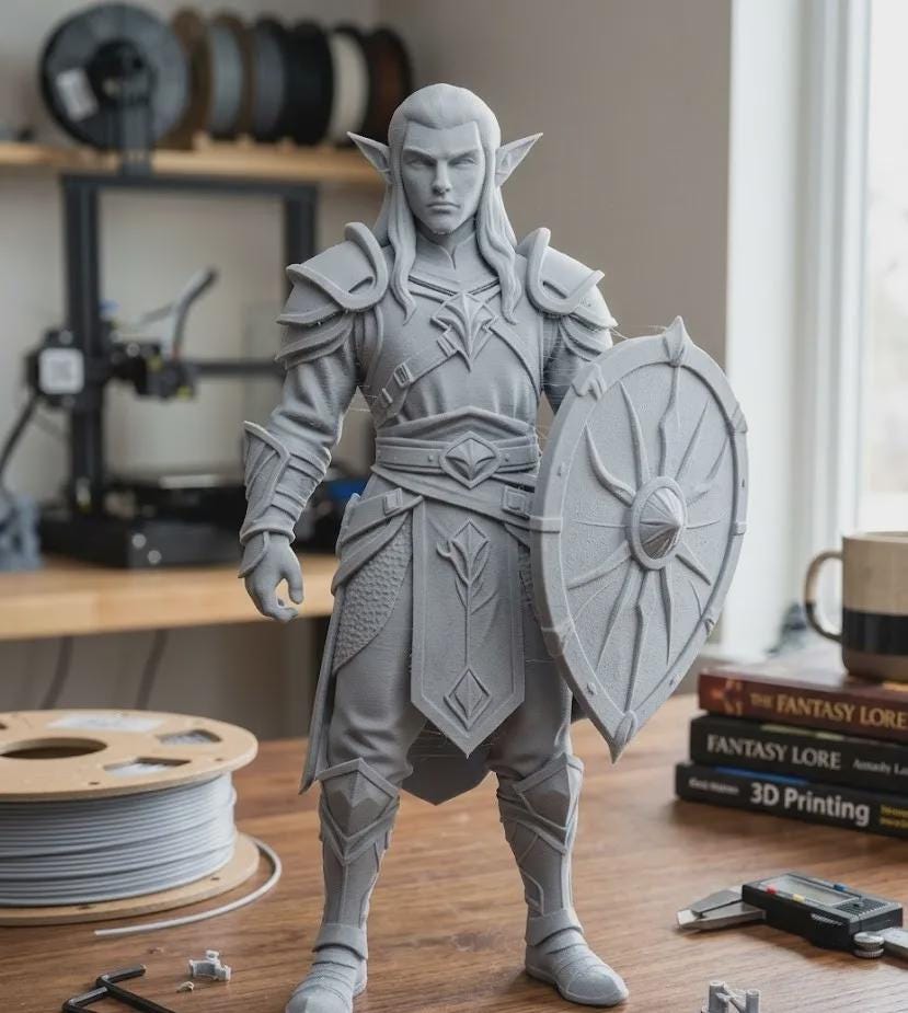 Elf Warrior Figurine