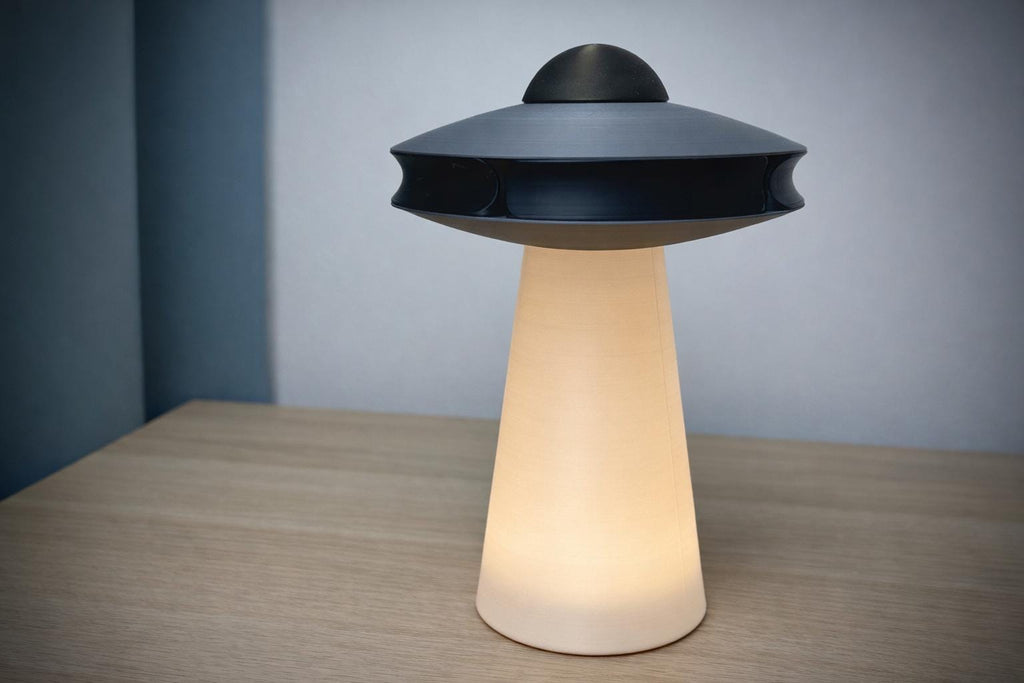 UFO Lamp with Hidden Rotating Storage