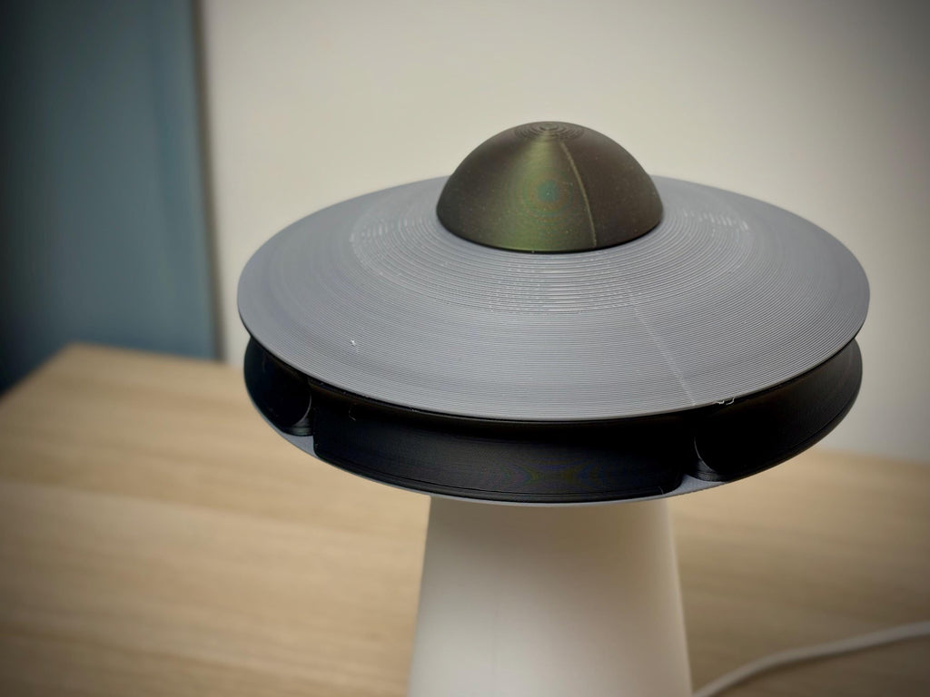 UFO Lamp with Hidden Rotating Storage