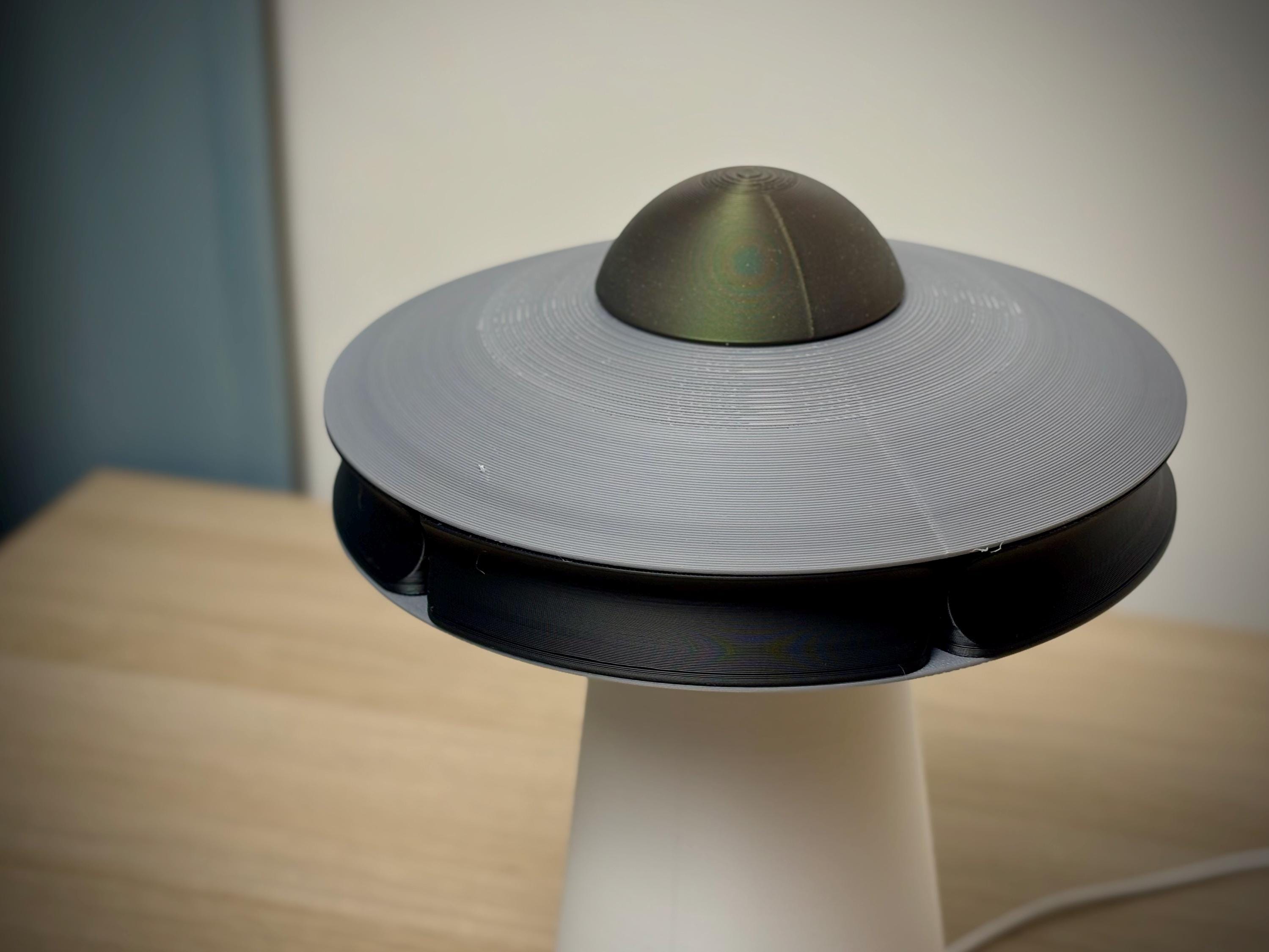 UFO Lamp with Hidden Rotating Storage