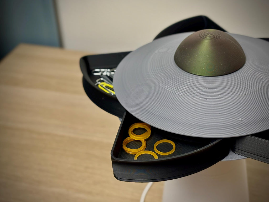 UFO Lamp with Hidden Rotating Storage