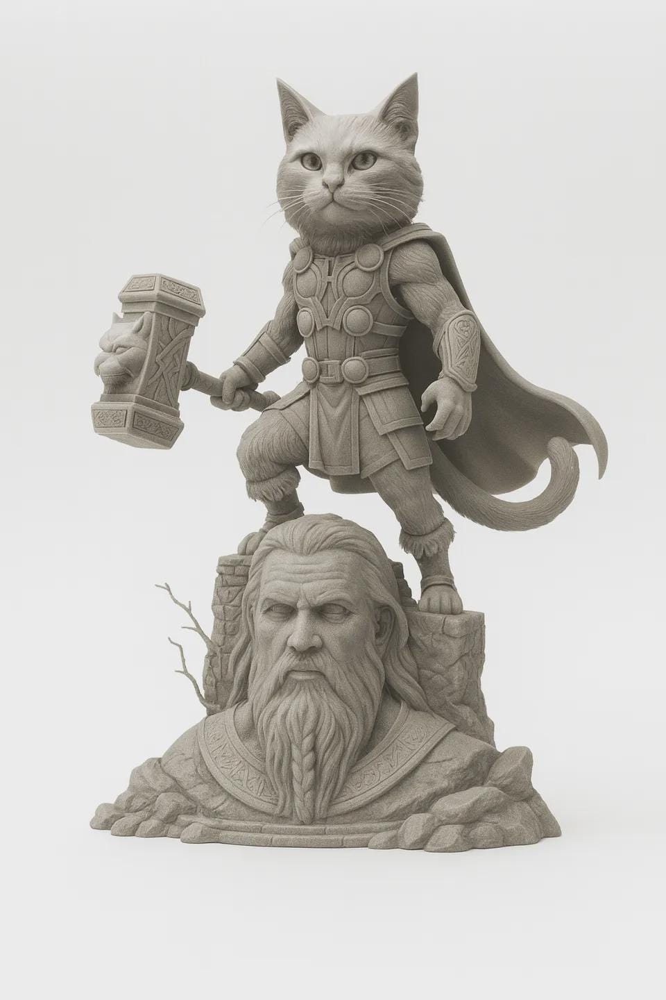 Meowgod Thunder God Cat