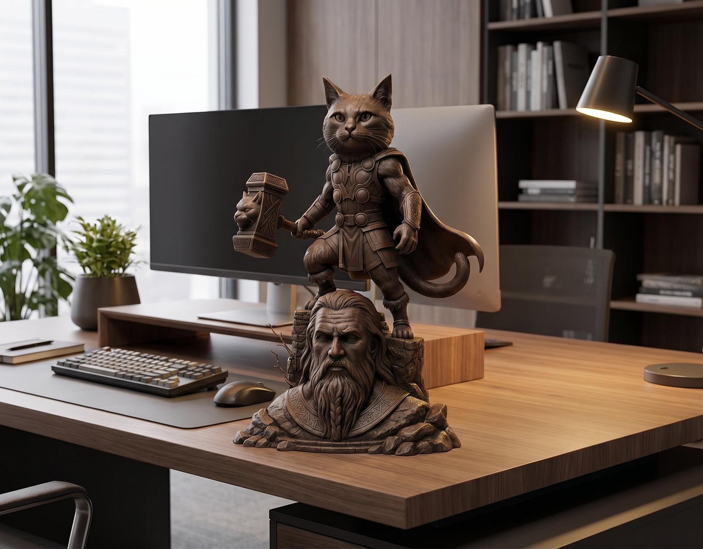 Meowgod Thunder God Cat