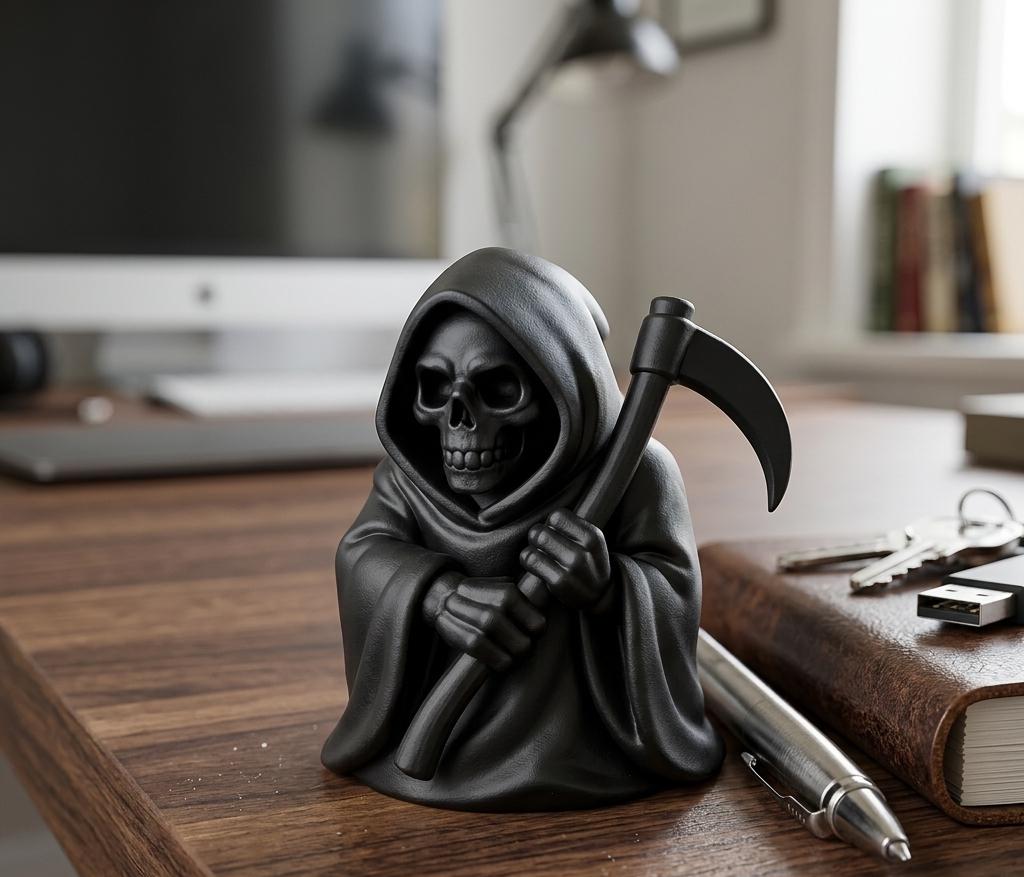 Stylized Grim Reaper Figurine