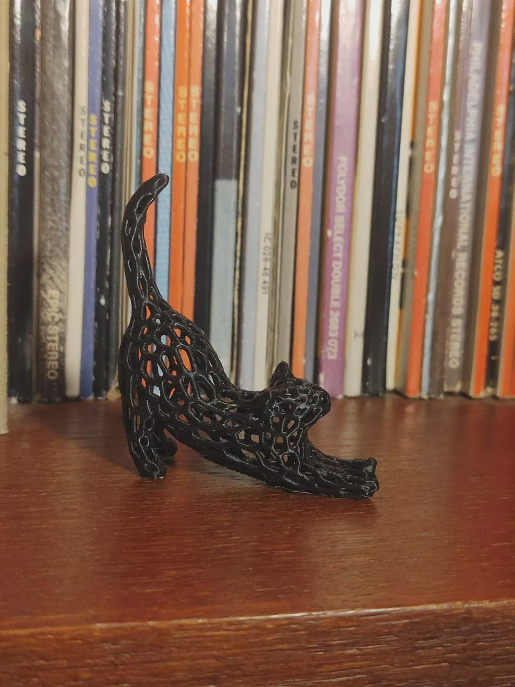 Stretching Cat Sculpture