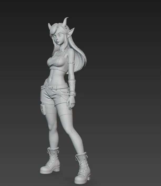 Demonic Elf Girl Figurine