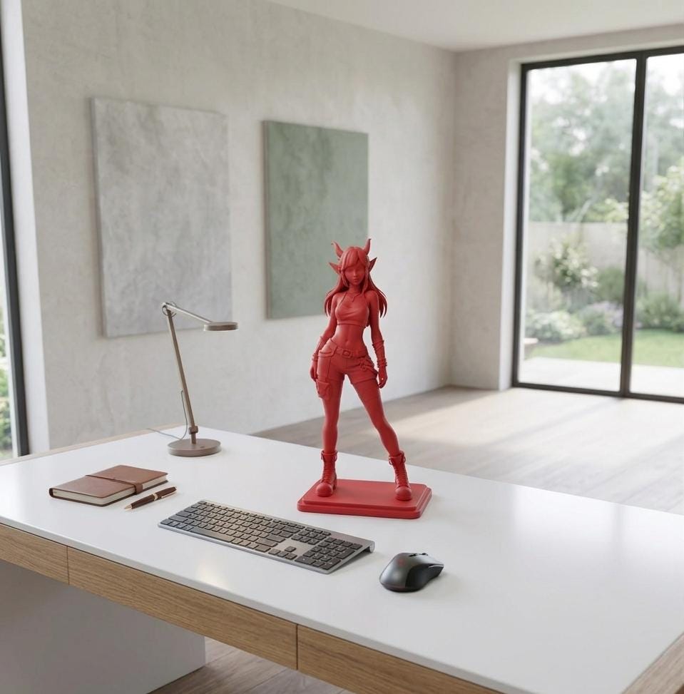 Demonic Elf Girl Figurine
