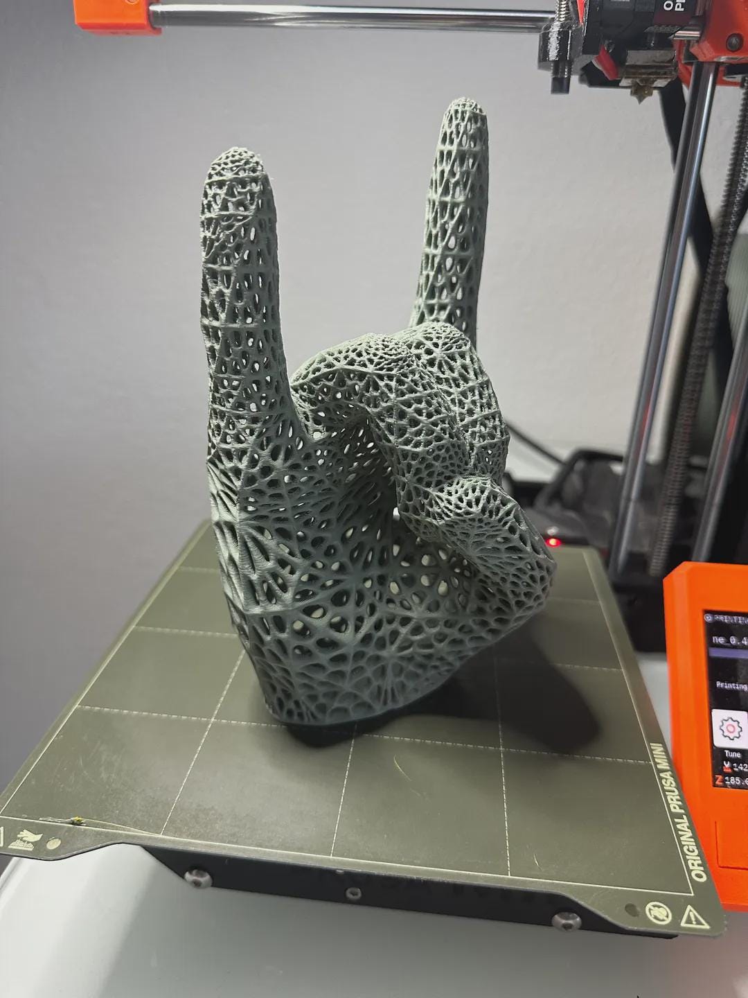 Voronoi Rock Hand Sculpture