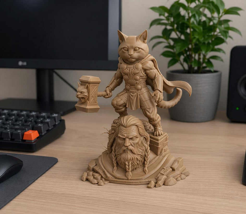 Meowgod Thunder God Cat