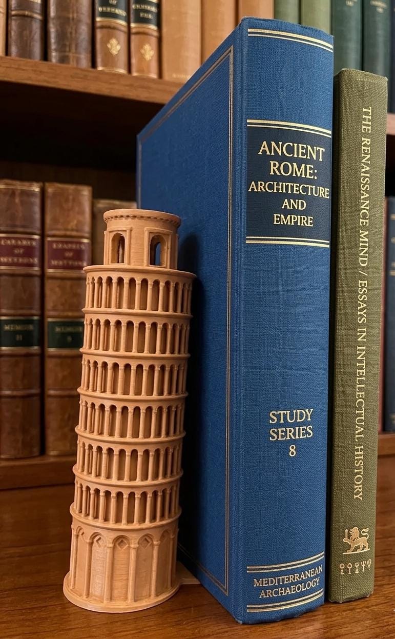 Leaning Tower of Pisa Bookend