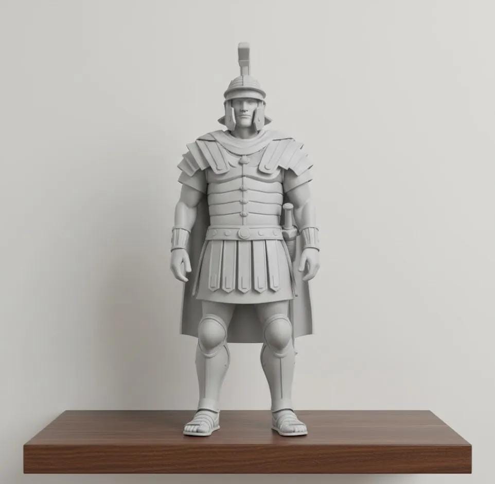 Roman Soldier Statue