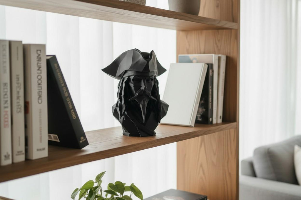 Low Poly Caribbean Pirate Bust