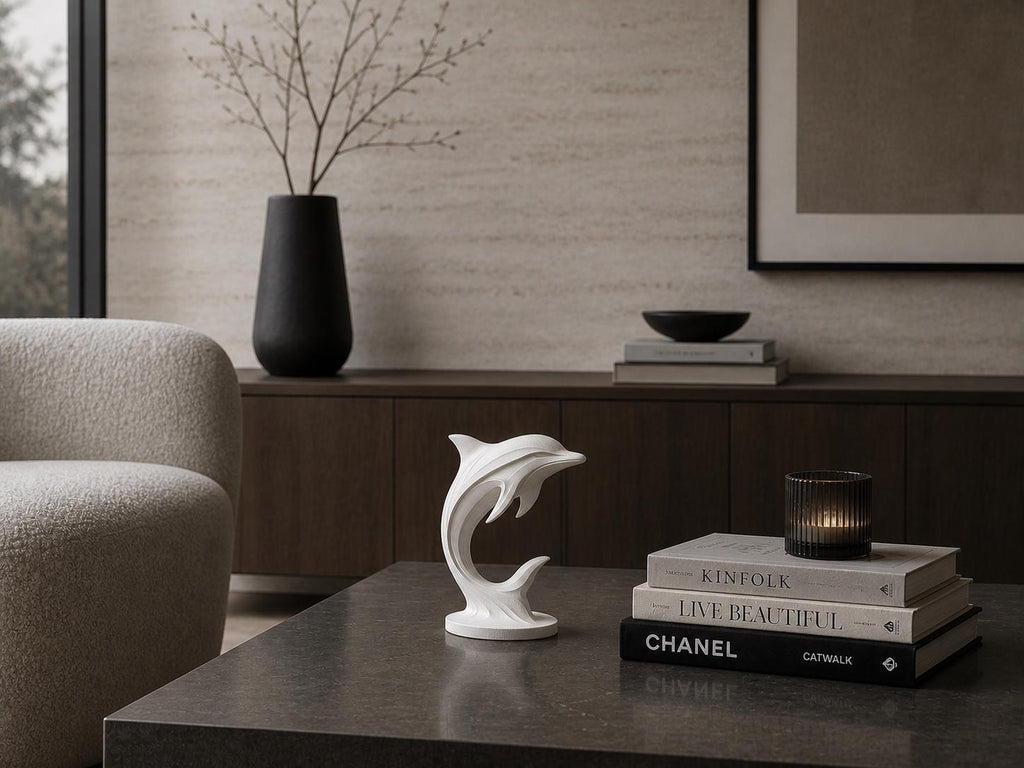 Abstract Dolphin Statue