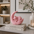 Sleeping Kitten Moon Statue