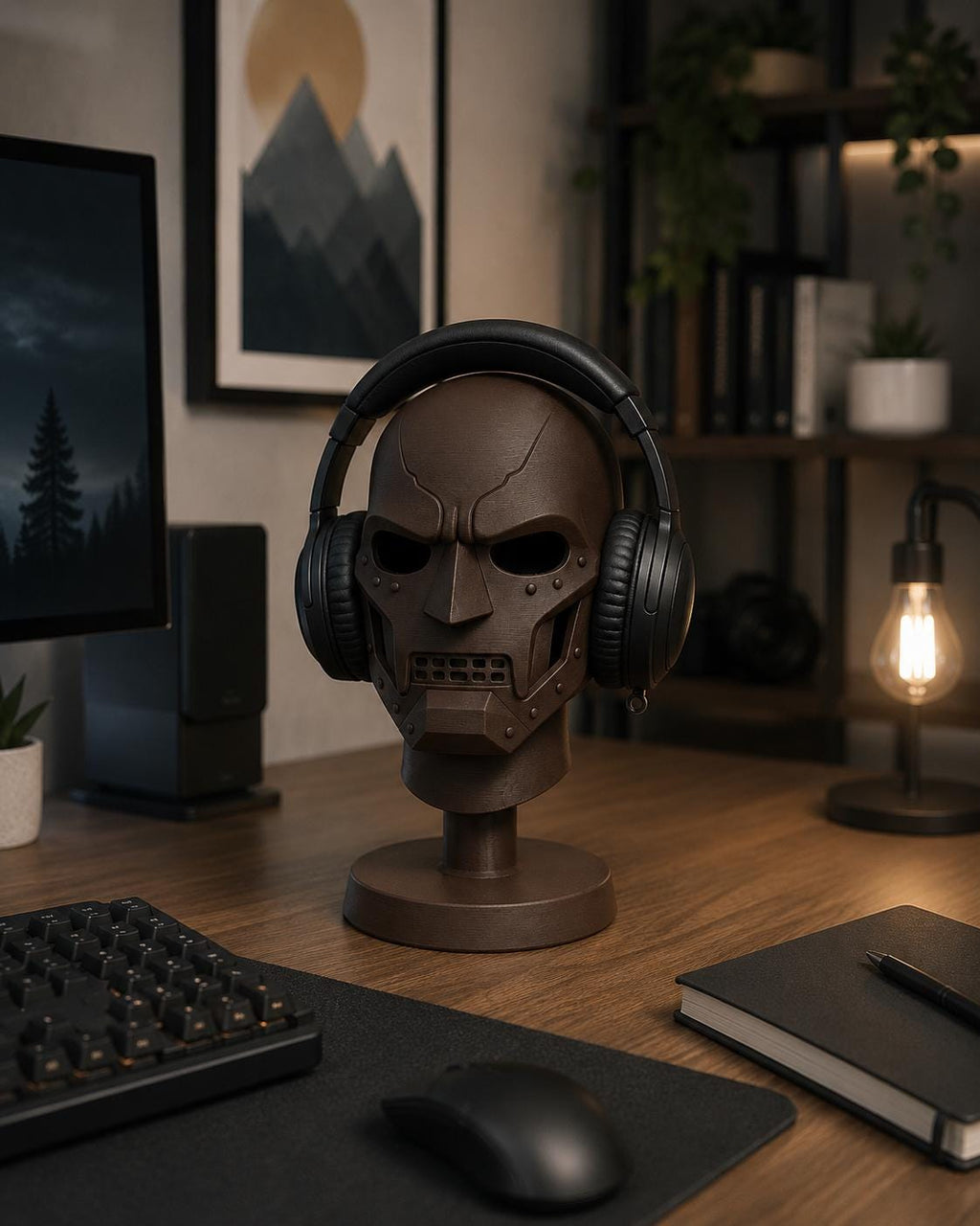 Cybernetic Villain Headphone Stand