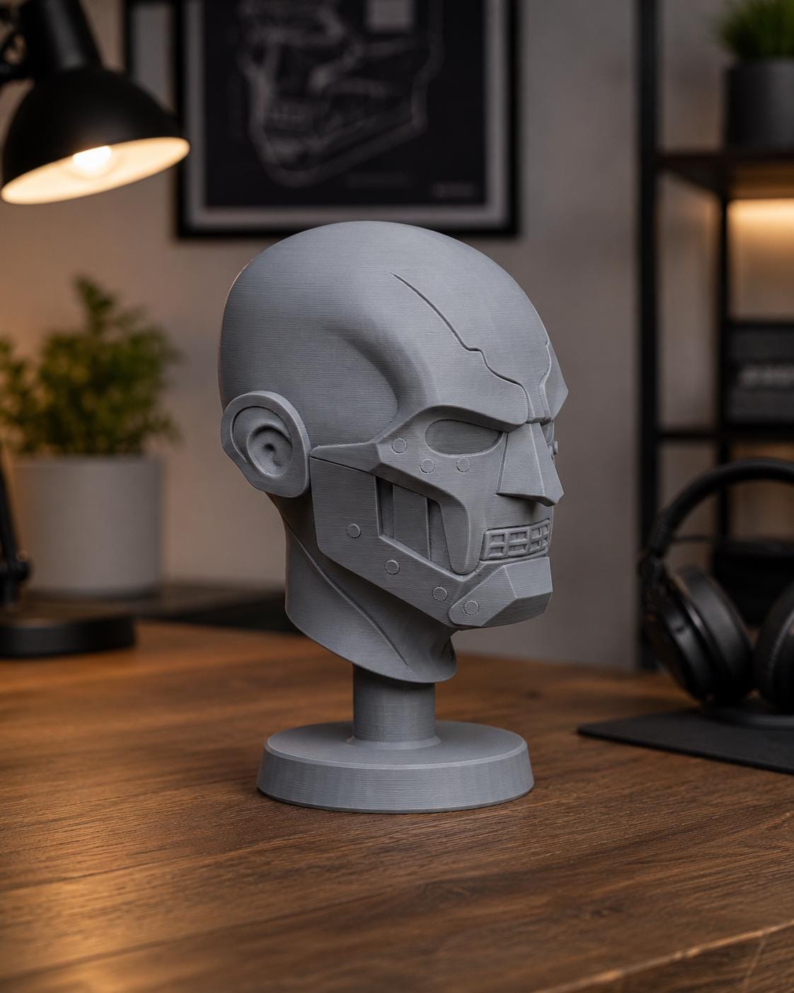 Cybernetic Villain Headphone Stand