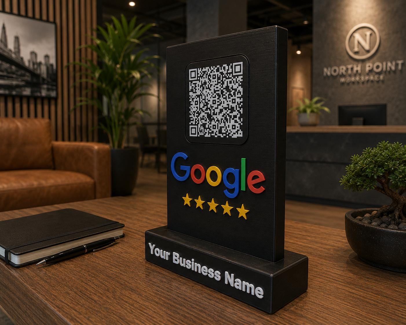 Custom Google Review Stand