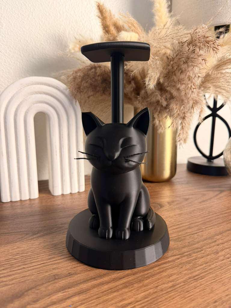 Sleeping/Sitting Cat Headphone Stand