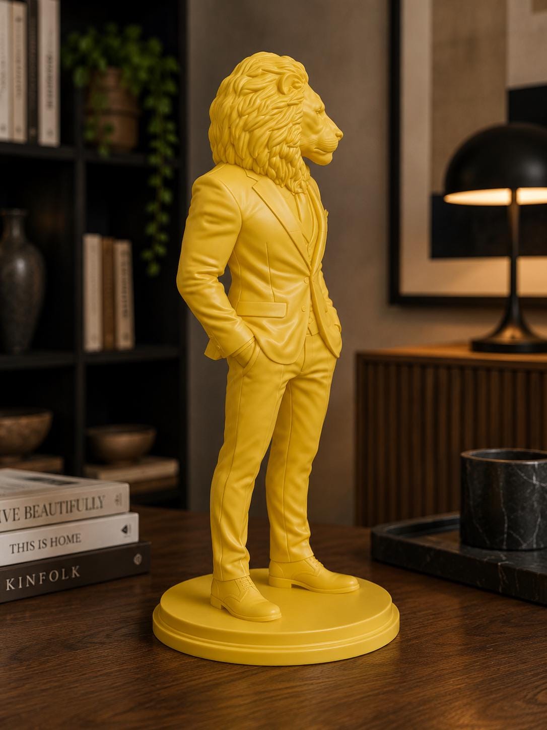 Lion Gentleman Sculpture