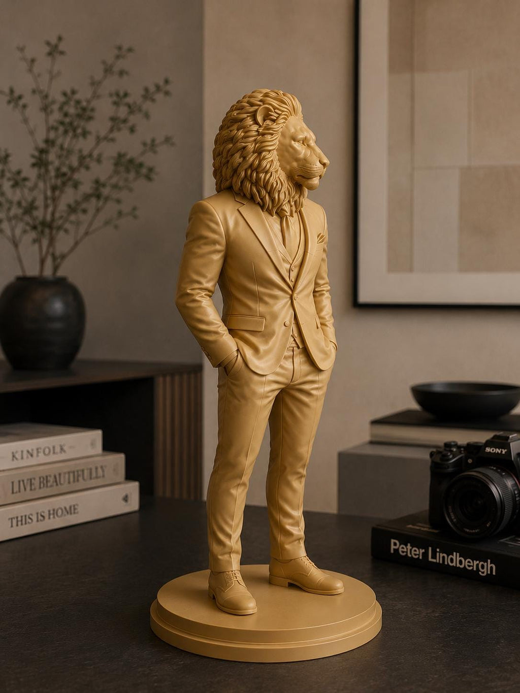 Lion Gentleman Sculpture