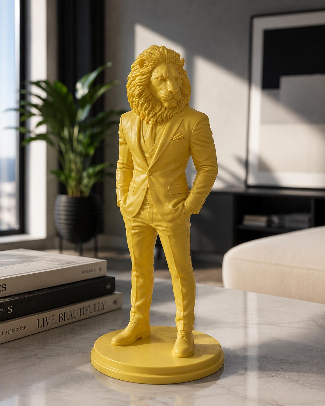 Lion Gentleman Sculpture