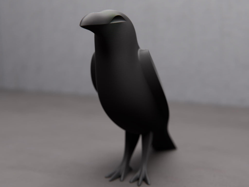 Minimalist Crow Sculpture
