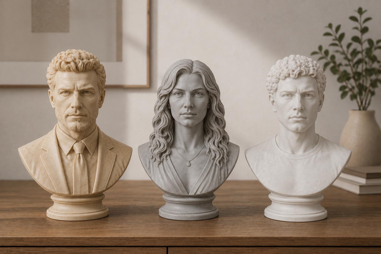 Custom 3D Printed Bust from Photo