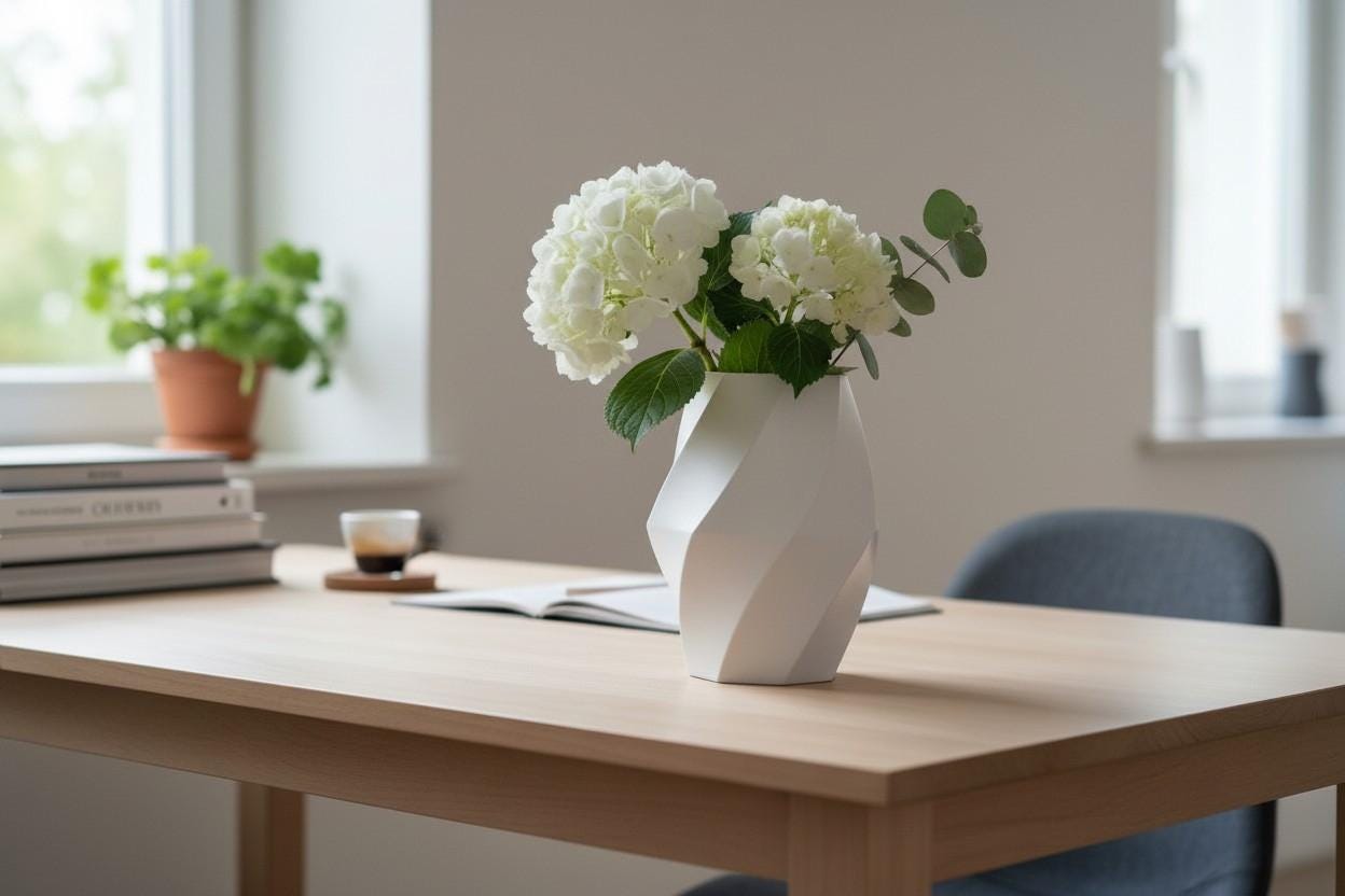 3D Printed Swirled Vase