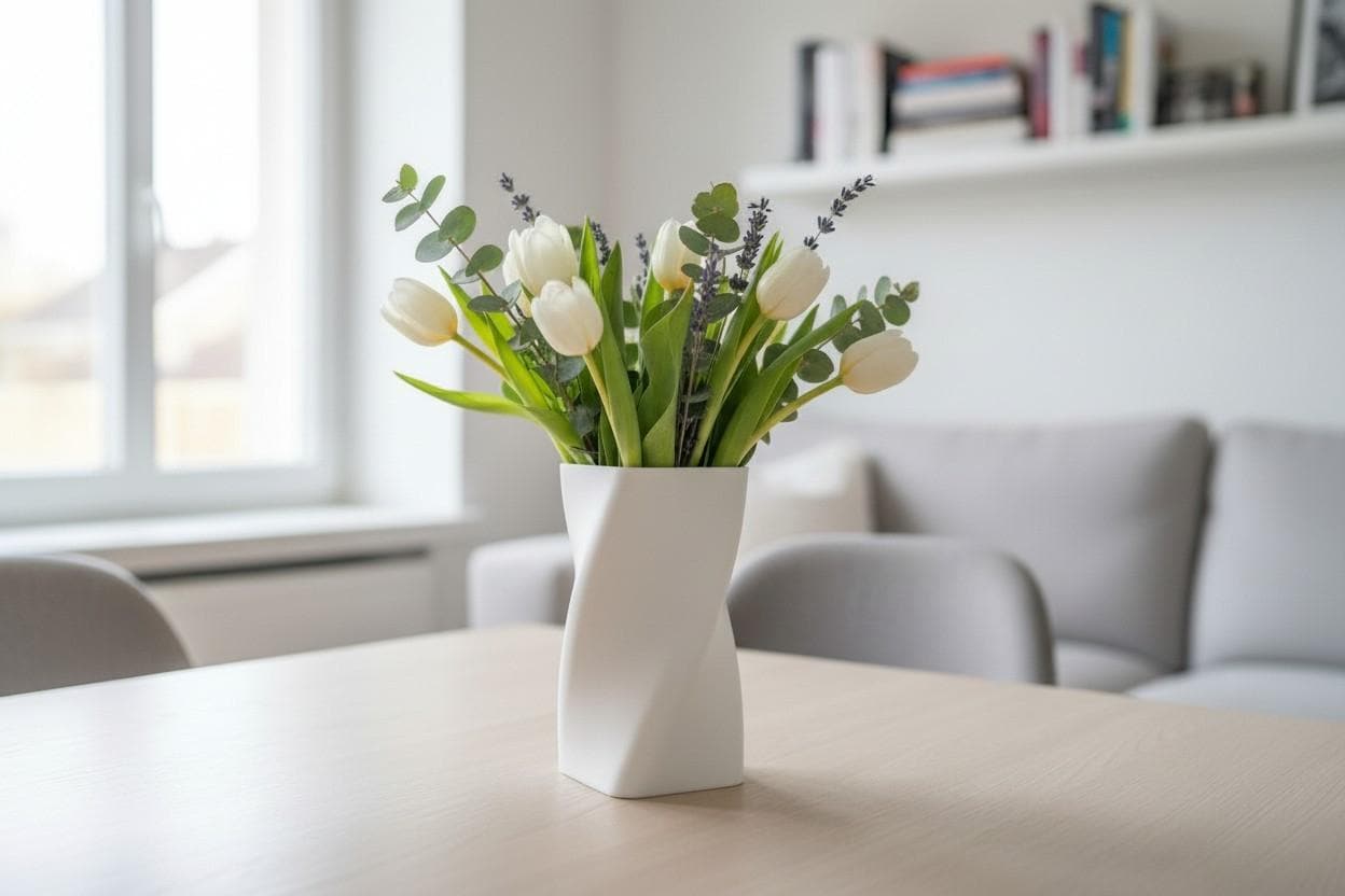 Modern Swirled Vase
