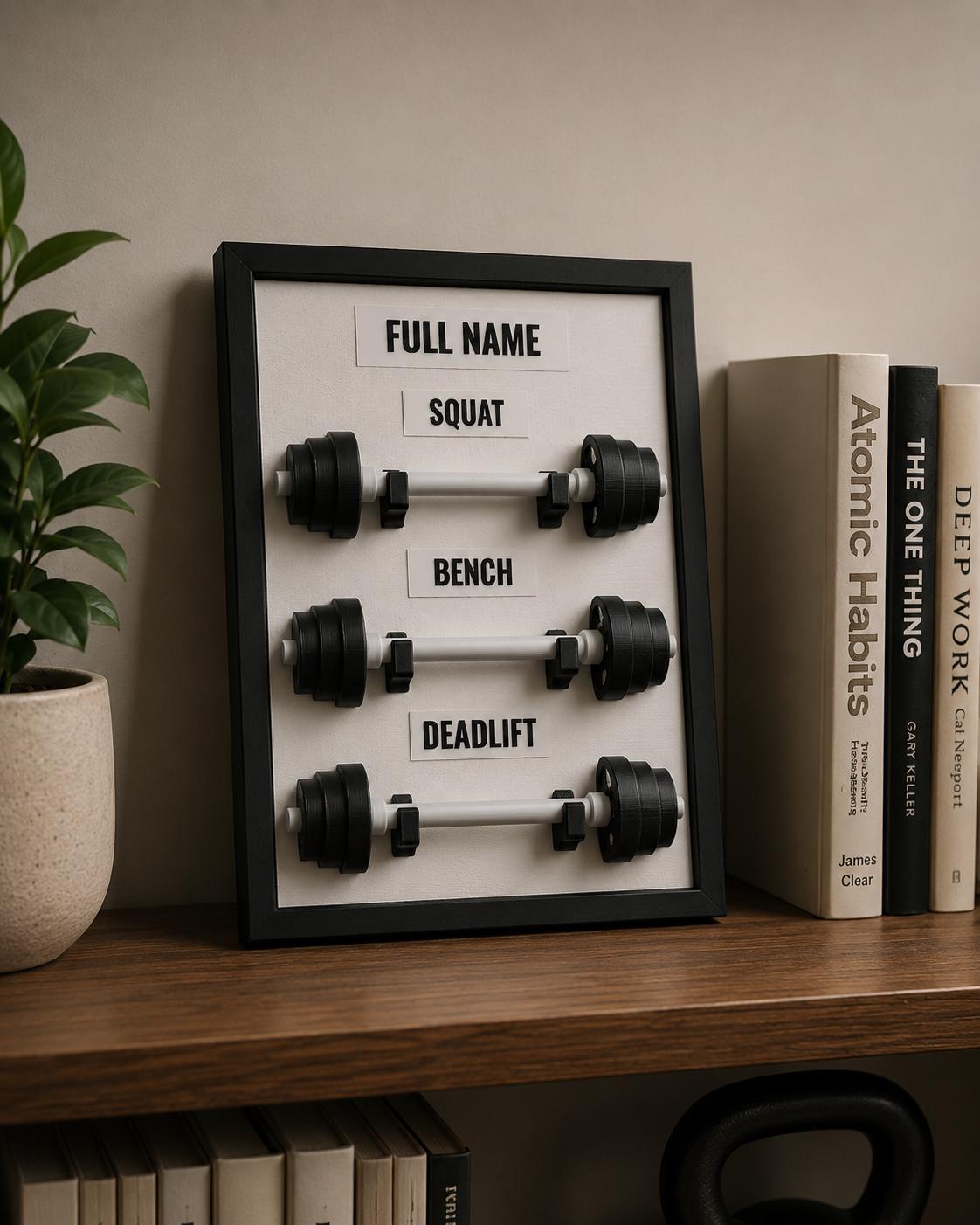Custom Gym PR Plaque