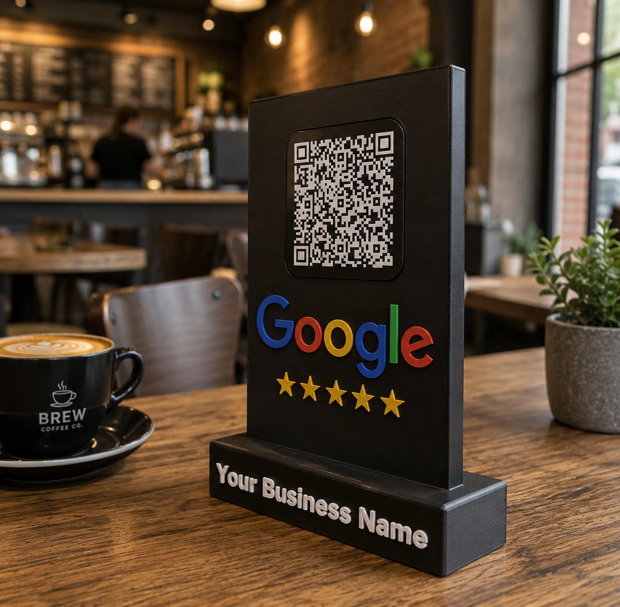 Custom Google Review Stand