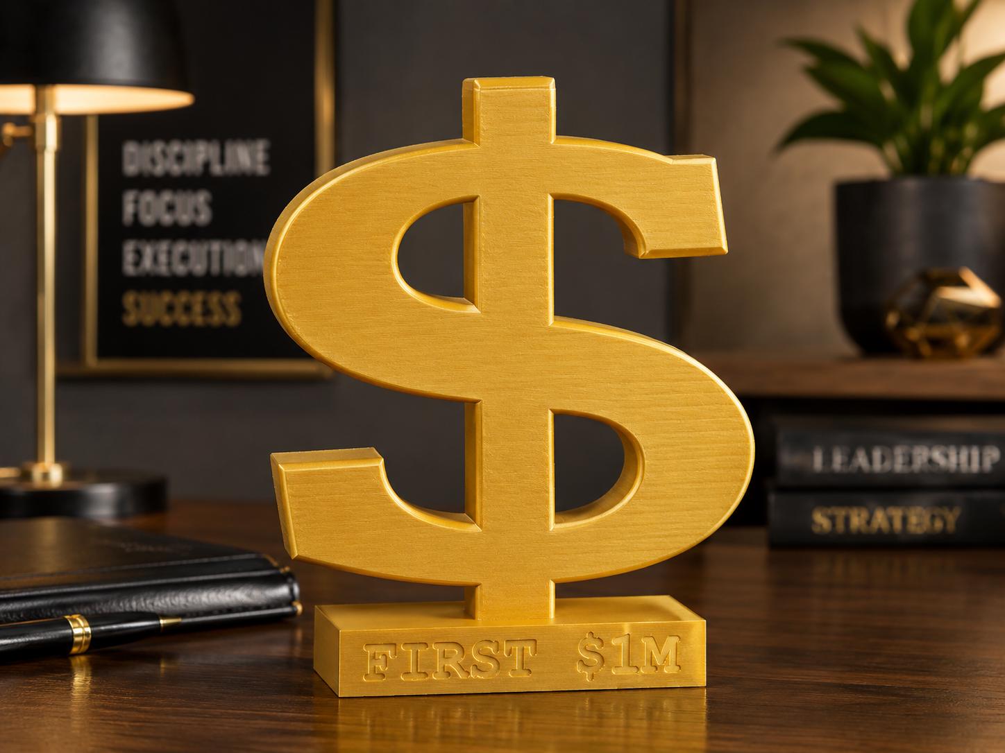 Personalized Dollar Sign Statue