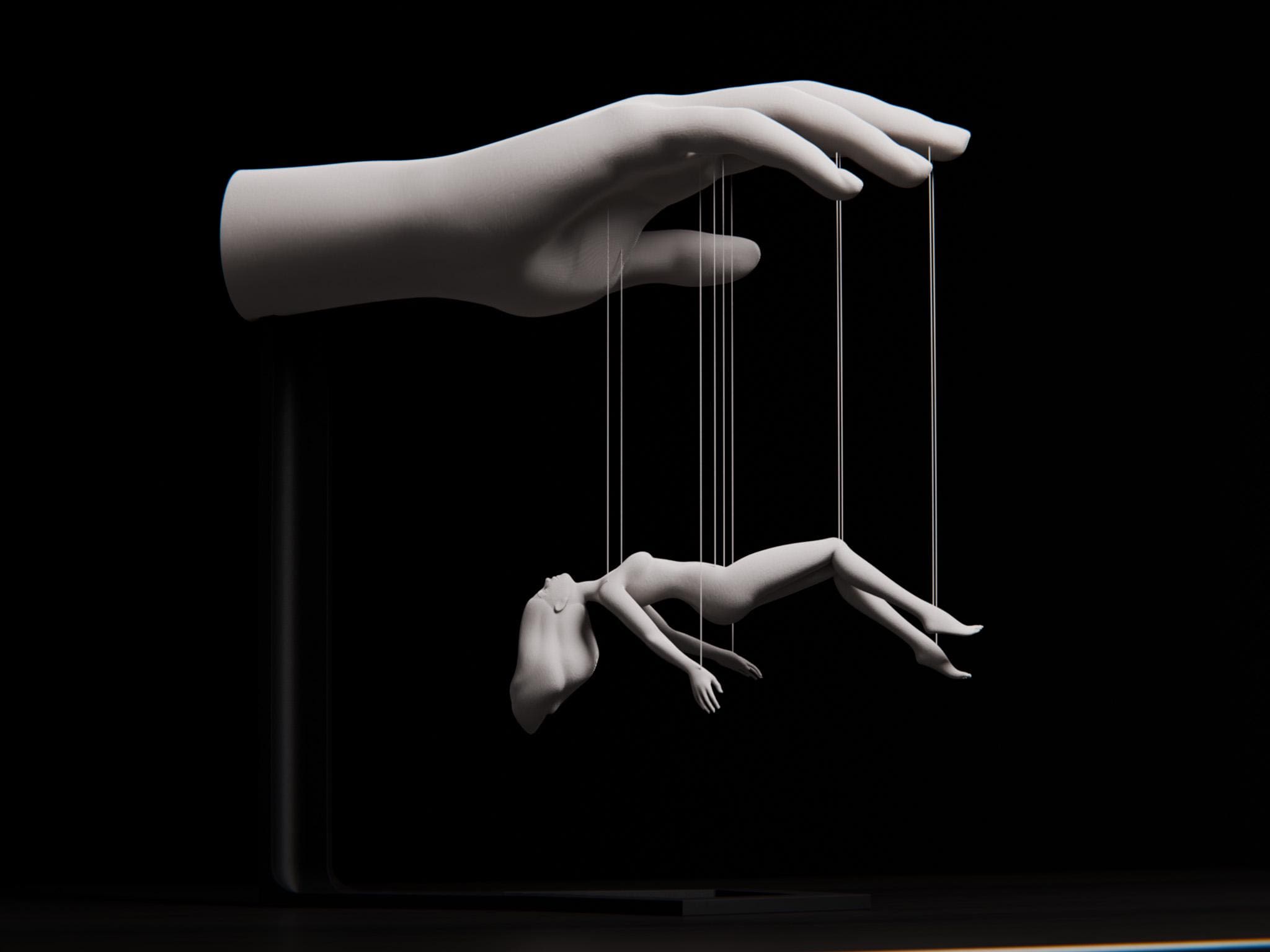 Overtaken Sculpture Female Version