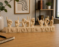 ASL I Love You Sign Sculpture