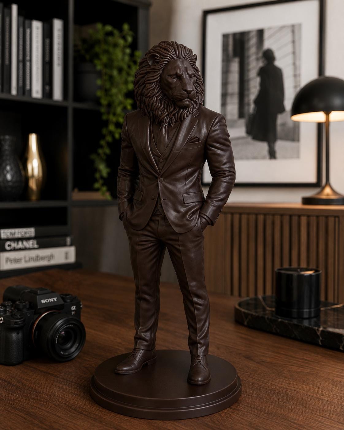 Lion Gentleman Sculpture