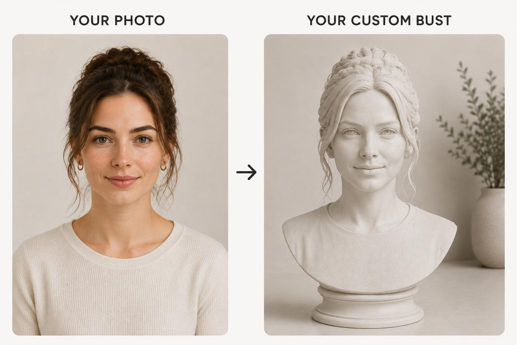 Custom 3D Printed Bust from Photo