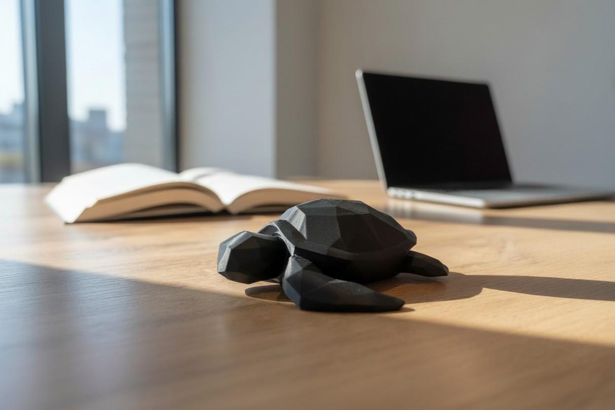 Low Poly Sea Turtle Sculpture