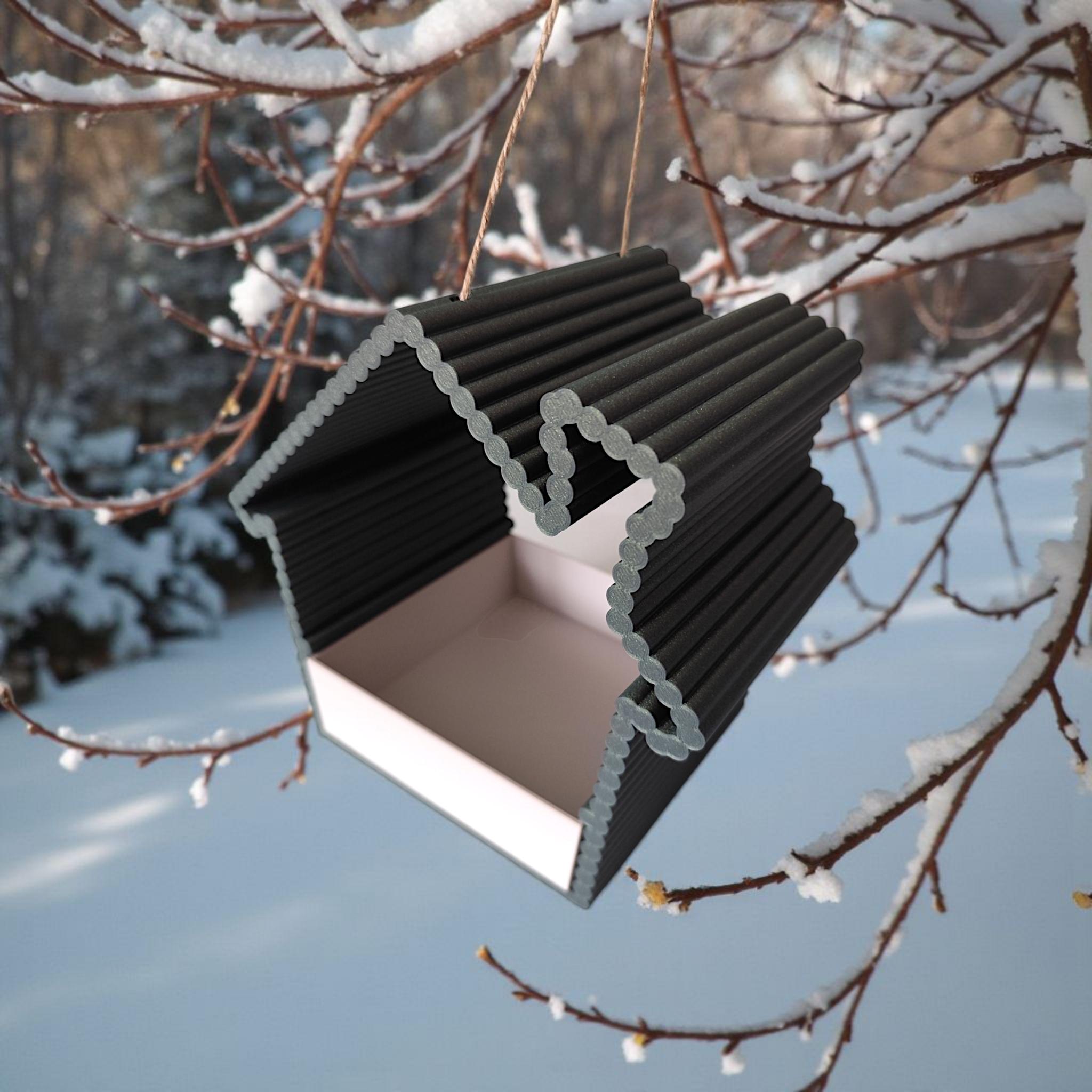 Ribbed Bird Feeder
