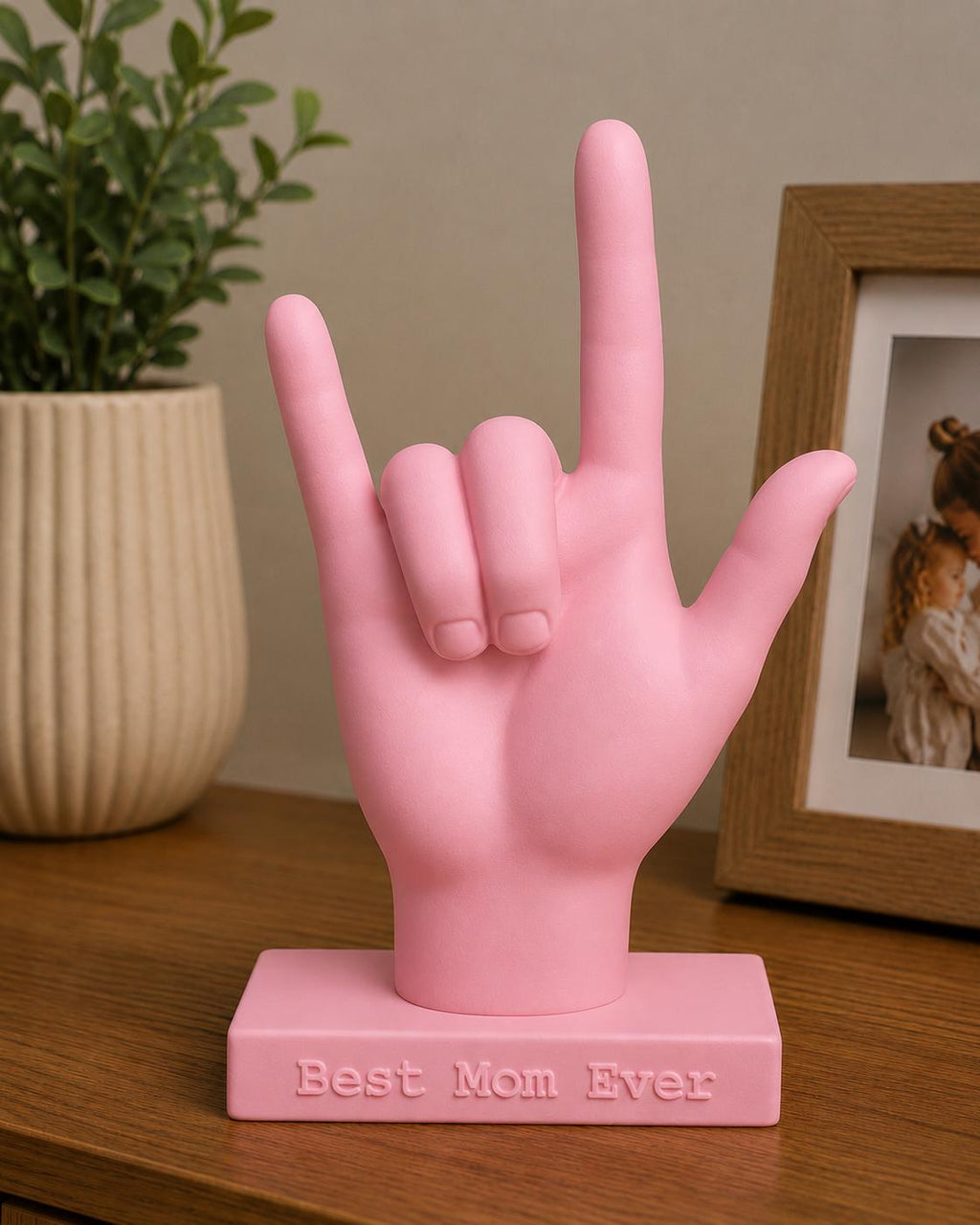 Personalized ASL I Love You Hand Sculpture