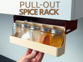 3D Printed Pull-Out Spice Rack Organizer