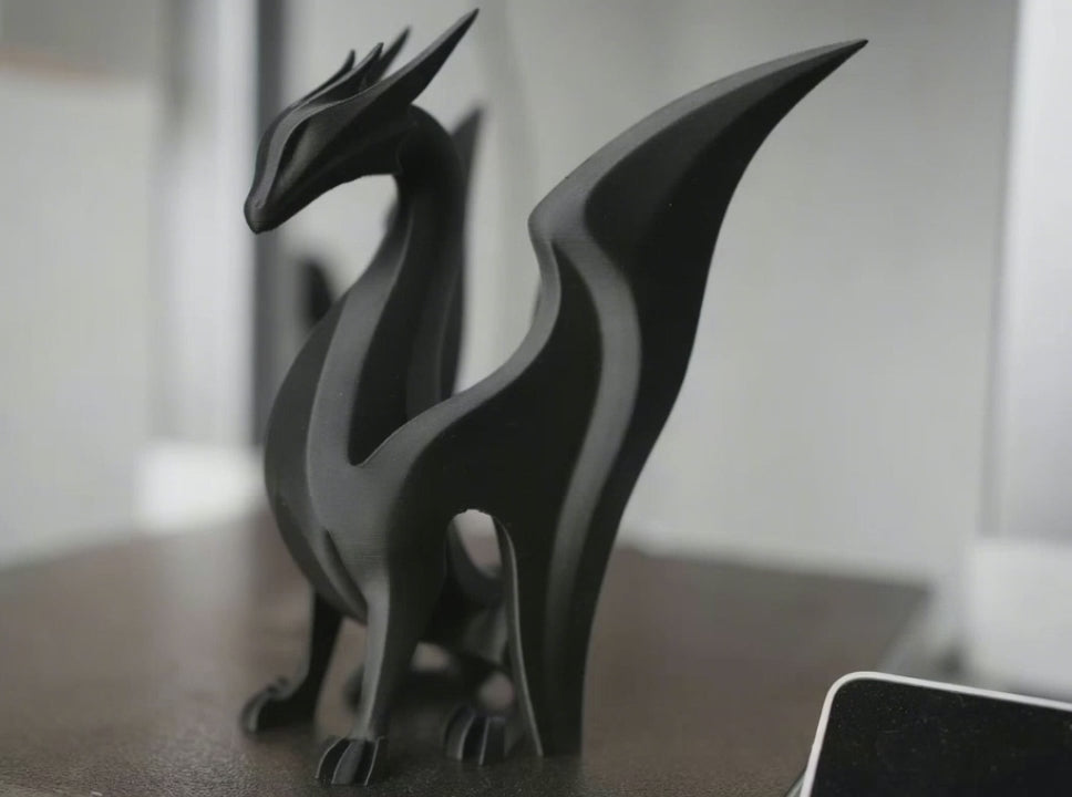 Minimalist Dragon Sculpture