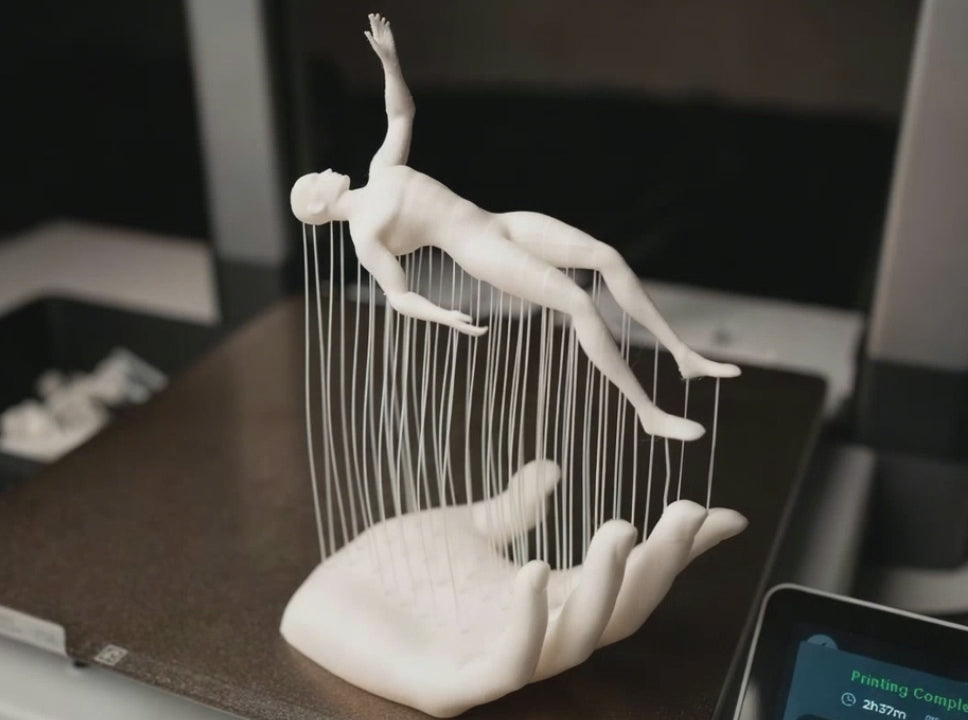 3D Printed String Art Sculpture