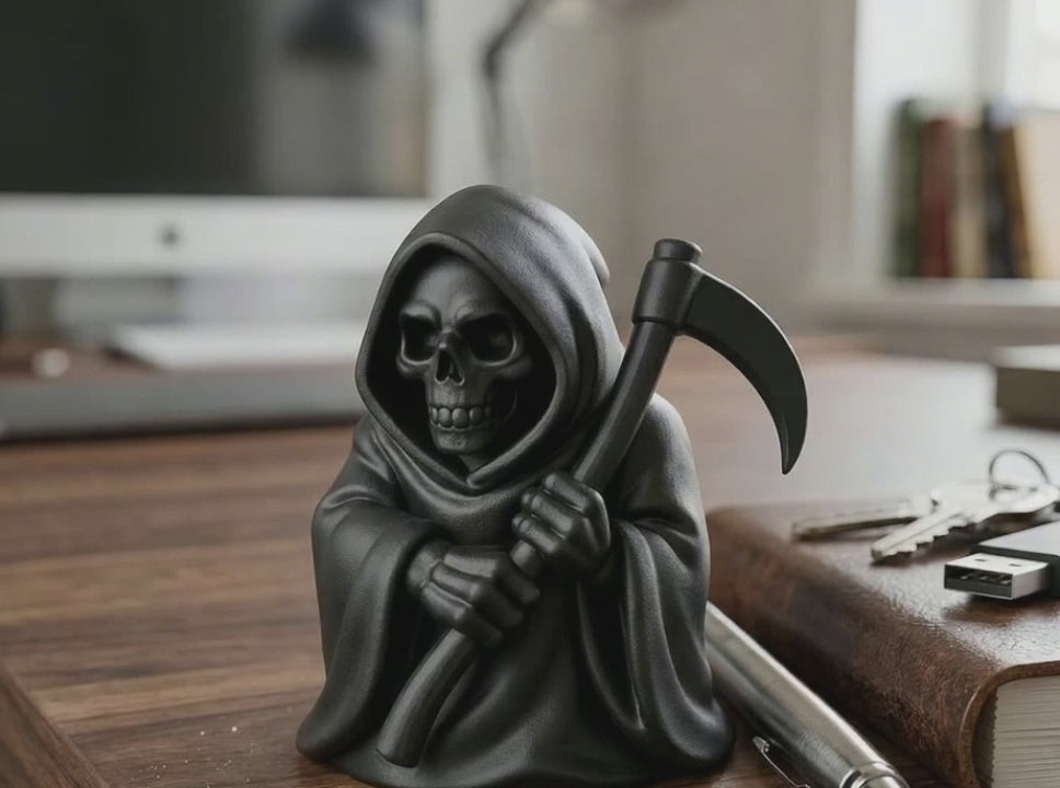 Stylized Grim Reaper Figurine