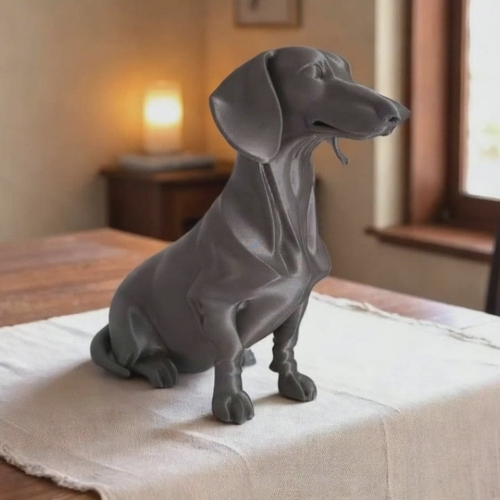 Minimalist Dachshund Sculpture