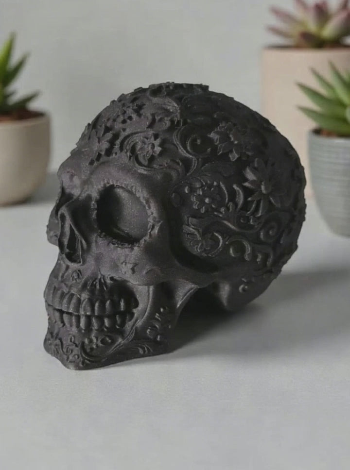 Decorative Skull Sculpture