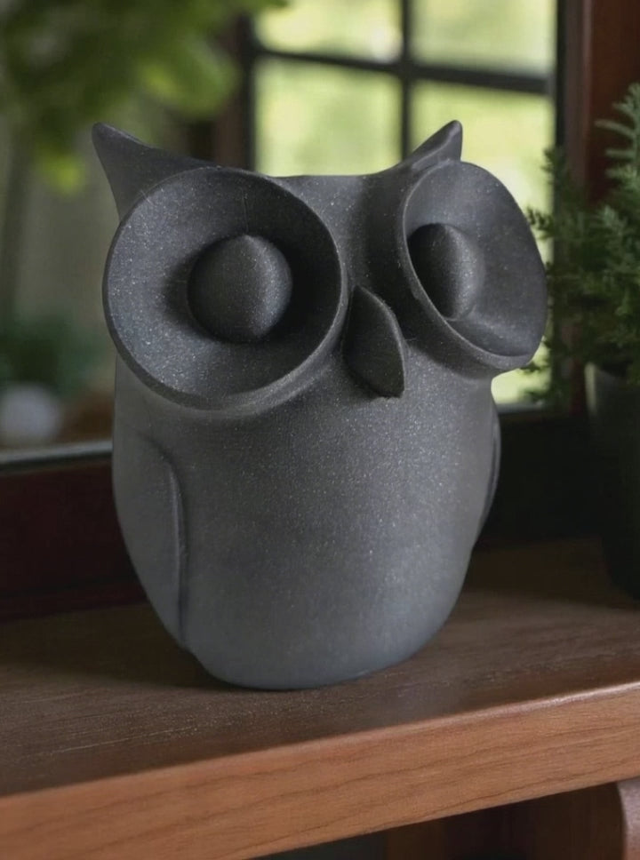 Low Poly Owl Sculpture