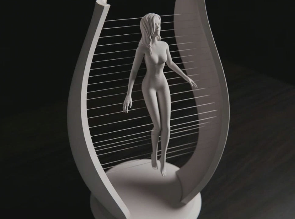 Woman String Art Sculpture