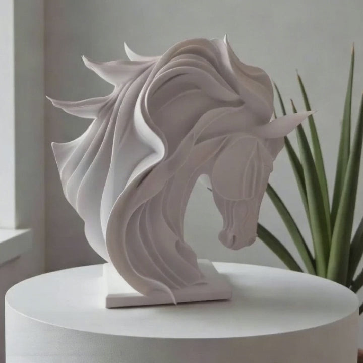Modern Abstract Horse Sculpture