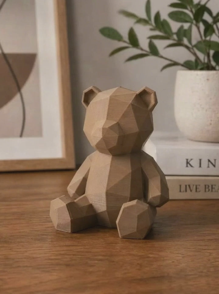 Low Poly Bear Statue